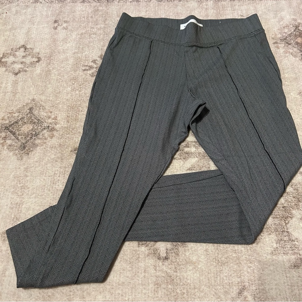 Old Navy Stevie High Rise‎ Gray Herringbone Women's Skinny Fit Pants Size Large